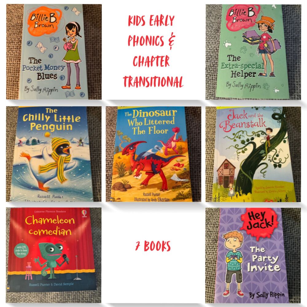 Kids Early Reading & Chapter Book Lot (7 Books) Usborne Billie B Brown